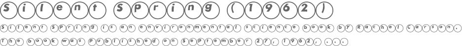 Ball Alphabet Font Sample