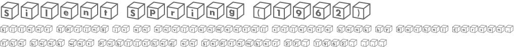 Box Alphabet Font Sample