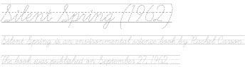 Learning Curve Ruled Dashed Font Sample